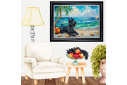 Painting of a Scottish Terrier Dog 2, an Animal Illustration by Art Paradise Studios (Thumbnail 6 of 9)