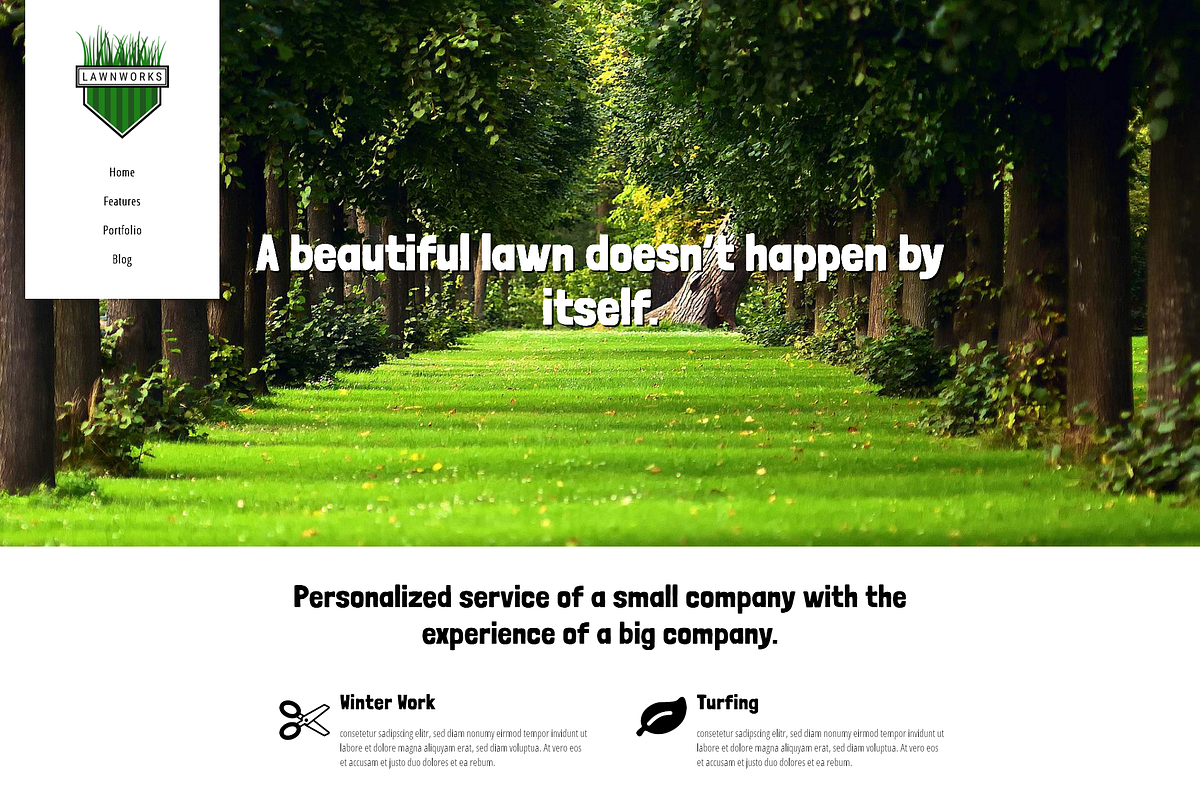 Lawnworks - Lawn Care WP Theme, a WordPress Template by 7Theme