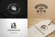 Farm Logos & Badges Vintage Style, a Branding & Logo Template by Vasya Kobelev (Thumbnail 7 of 11)