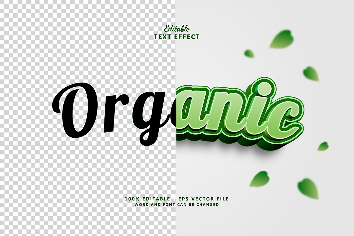 Text Effect Organic, a Layer Style Add-On by Navy Graphic (Photo 2 of 2)