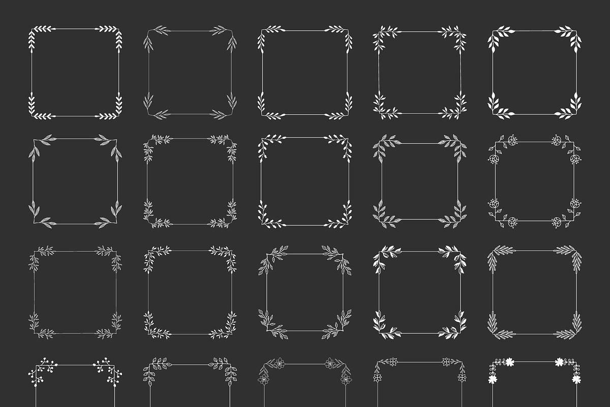 Set of hand drawn dividers & frames, an Object Graphic by Anatartan Design (Photo 5 of 6)