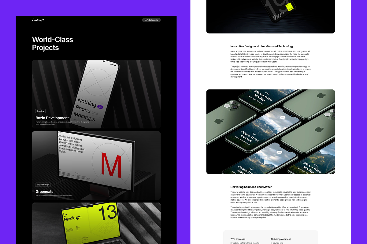 Lumicraft | Agency Framer Template, a Landing Page Template by laaqiq (Photo 3 of 4)