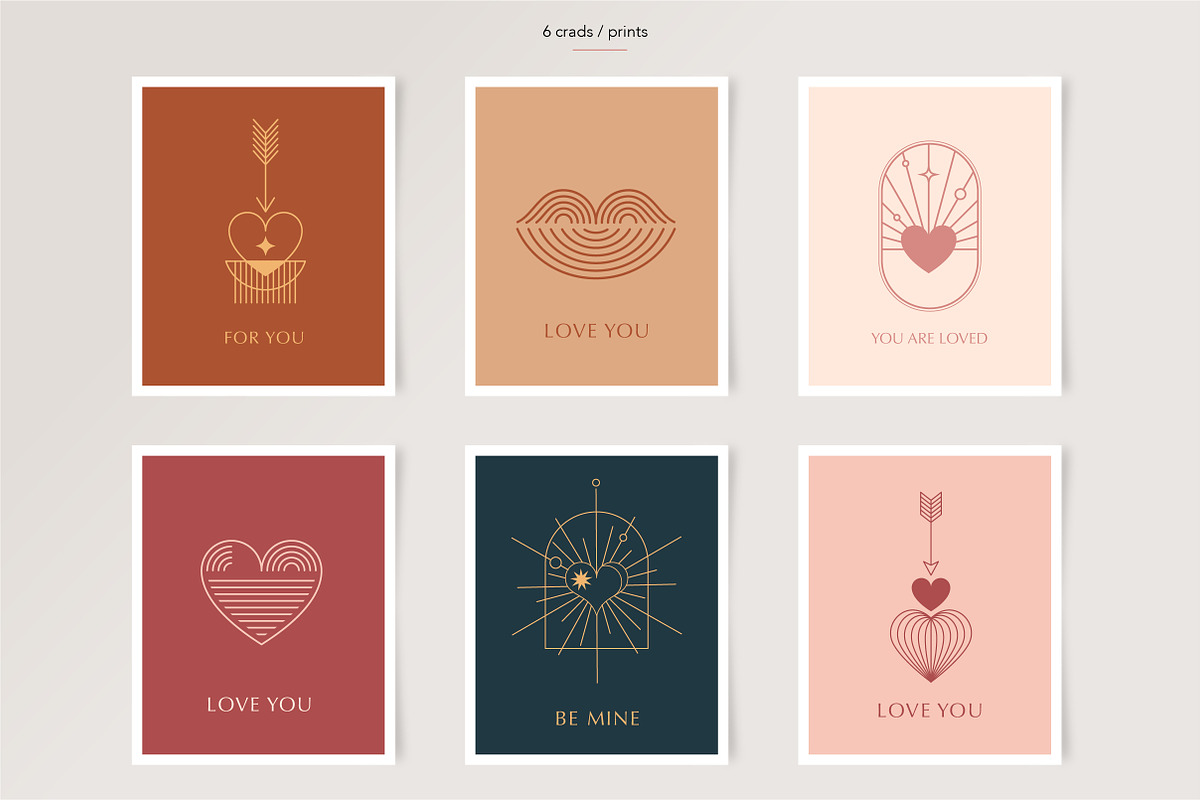Minimalist Boho Valentine's day, a Decorative Illustration by Marish (Photo 5 of 12)