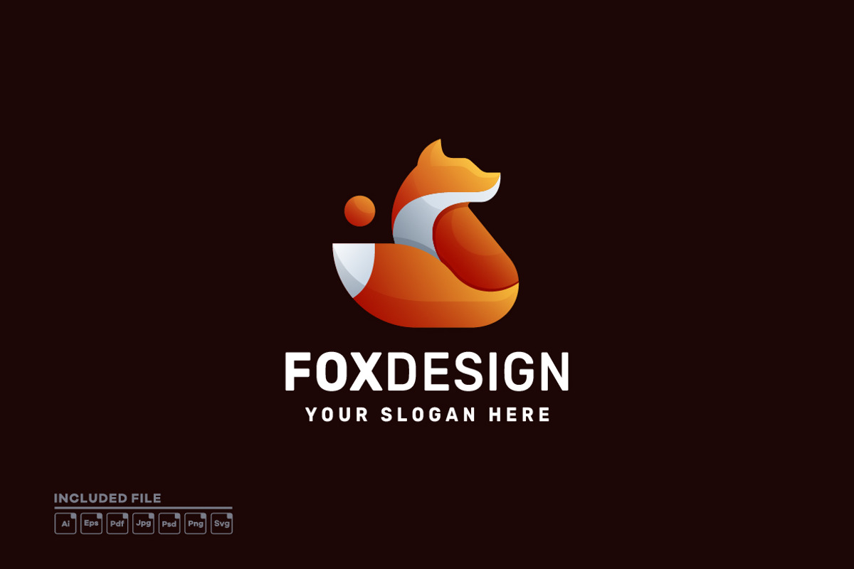 Fox Gradient Colorful Vector Logo, a Branding & Logo Template by yuanesei