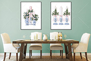 Watercolor Chinoiserie Christmas PNG, a Seasonal Illustration by Canvas Craft (Thumbnail 7 of 10)