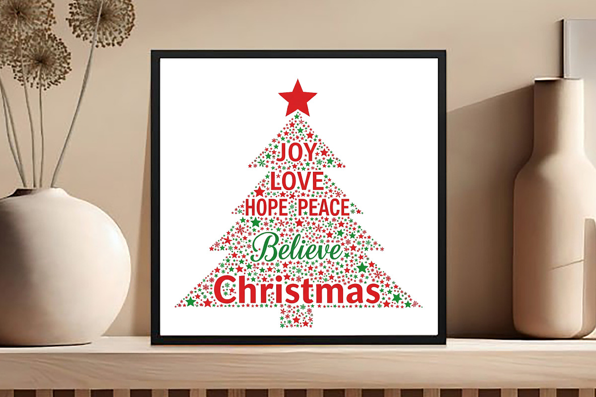 Joy Love Hope Peace Believe Christma, an Illustration by Black Bird Studio (Photo 4 of 4)