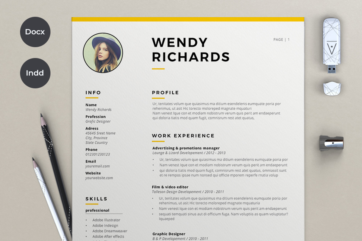 2 Pages resume & Cover, a Resume Template by sz81 (Photo 1 of 5)