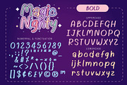 Magic Nighty Font, a Handwritten Font by KengGraphic (Thumbnail 8 of 11)