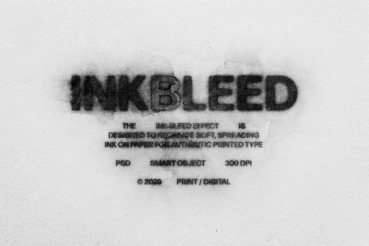 Ink Bleed Mockup, a Layer Style Add-On by pixelbuddha.net (Photo 1 of 5)