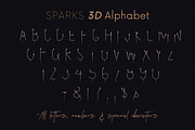 Sparks - 3D Lettering, a Graphic by MIIM (Thumbnail 7 of 9)