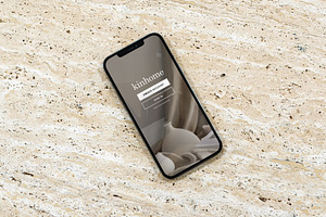 Minimal Neutral IPhone Mockup PSD