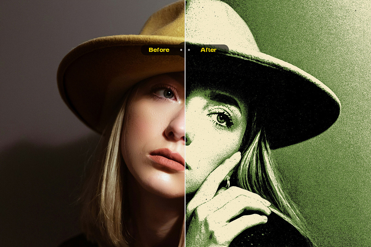 Retro grain photo effect preview 4