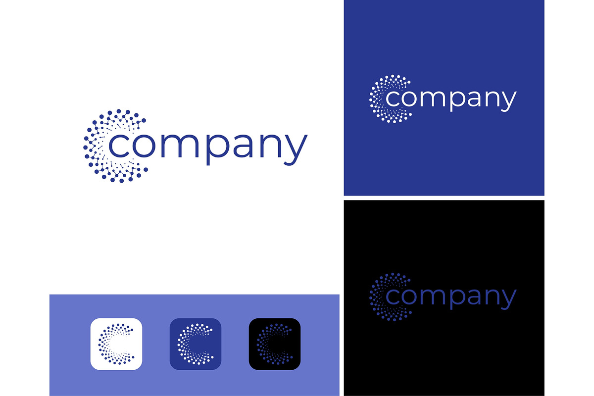 Circular Dot Connection Logo, a Branding & Logo Template by ika trisiana