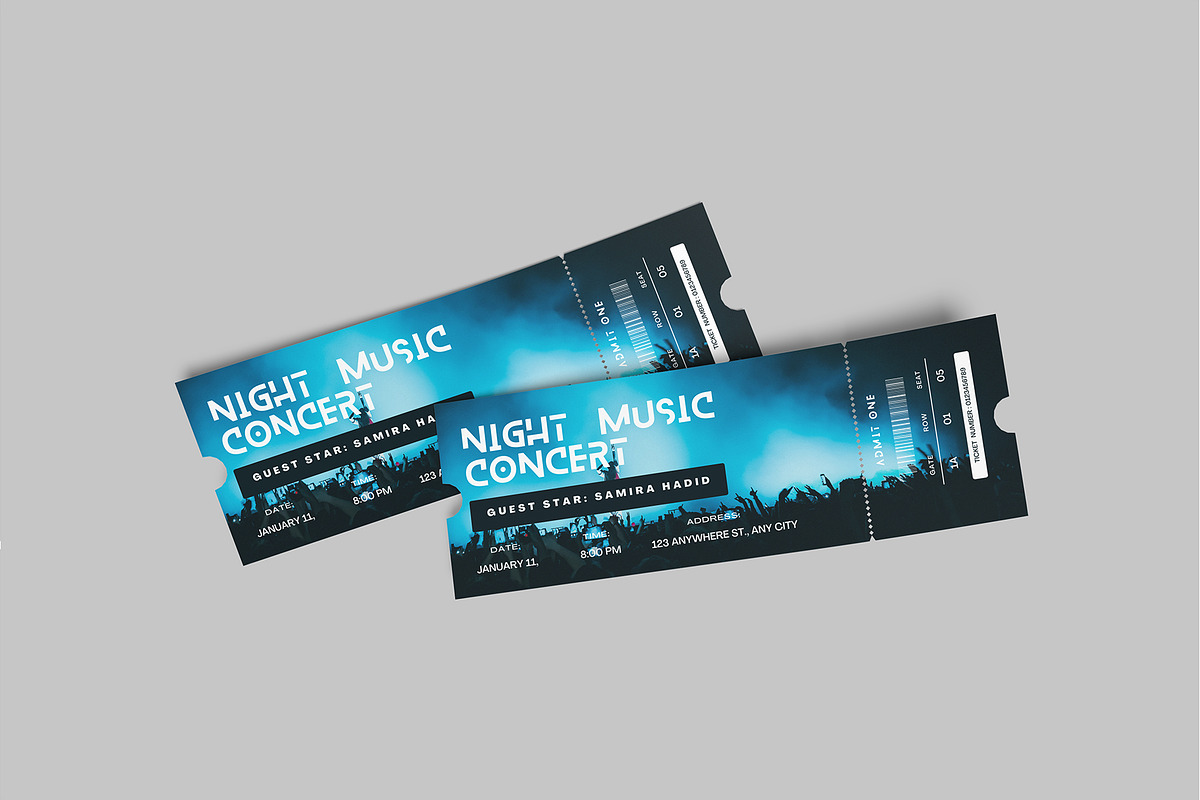 High Quality Ticket Mockup, a Print Template by lamorastudio (Photo 7 of 11)