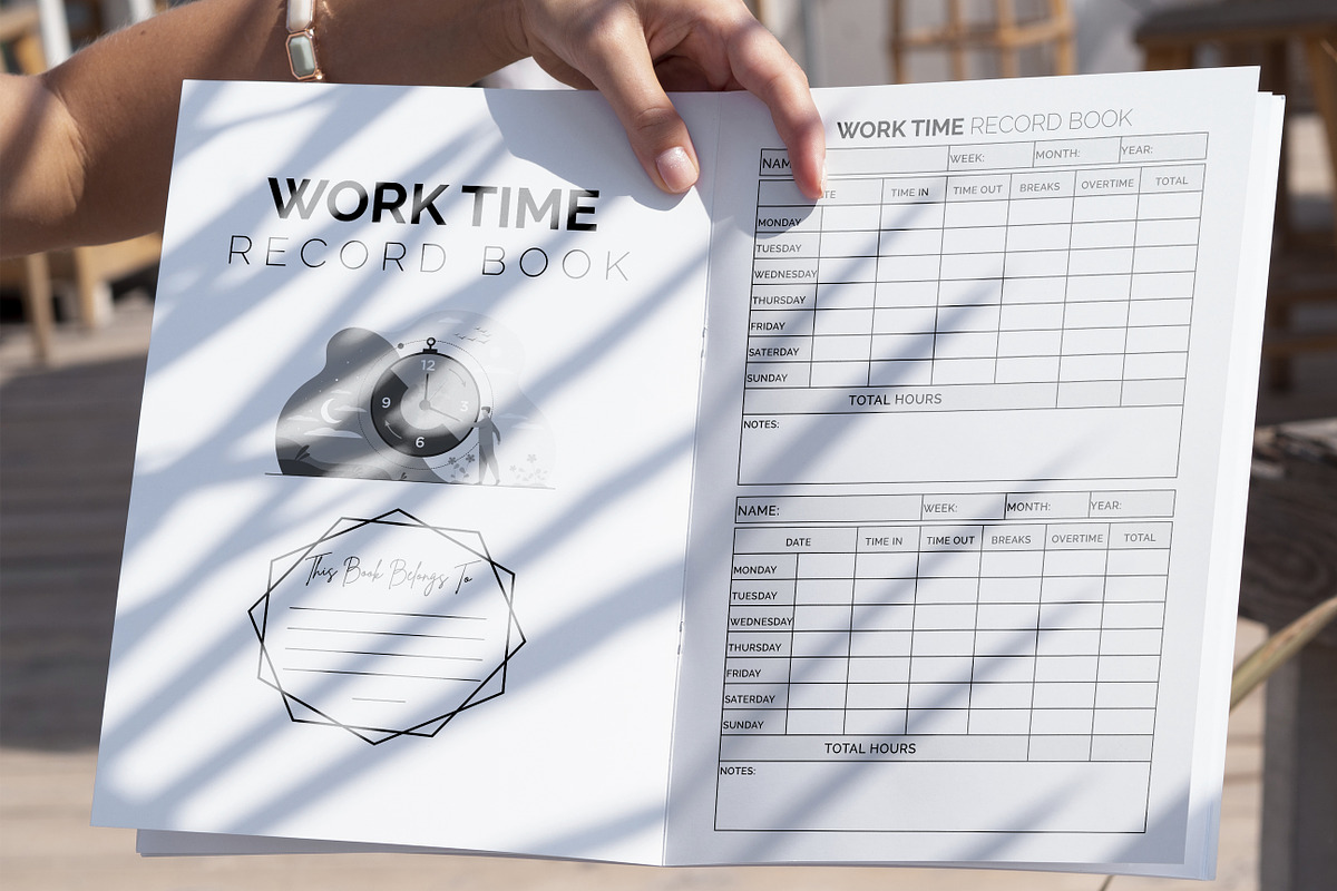 Work Time Record Book, a Templates & Theme by Graphicsnext