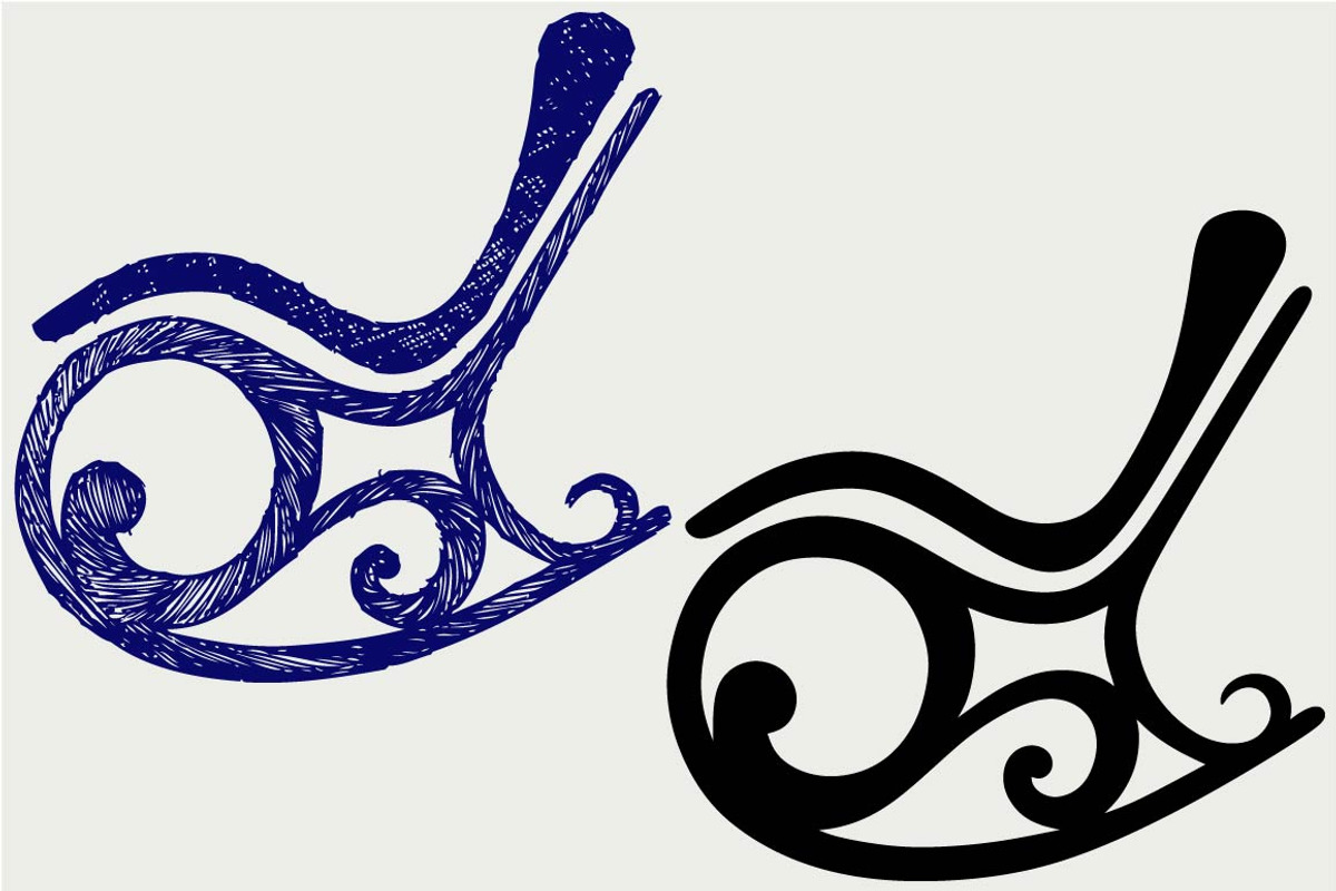 Rocking chair SVG, an Outline Icon by LineworkStock