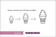 Minimal sweets icons, an Outline Icon by Picture Window (Thumbnail 4 of 5)