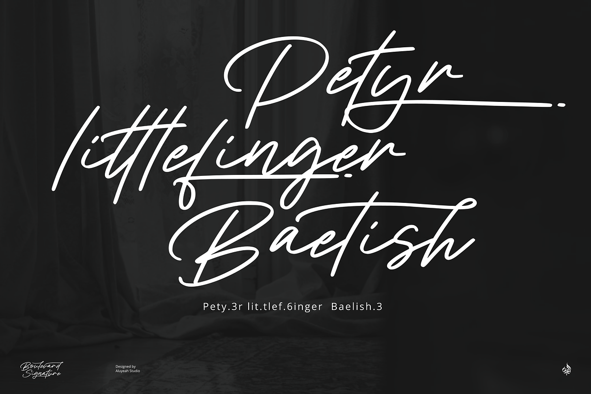 Boulevard Signature, a Handwritten Font by Aluyeah Studio (Photo 10 of 15)