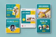 Travel Social Media Canva Templates, a Social Media Template by Pixelpick (Thumbnail 5 of 5)