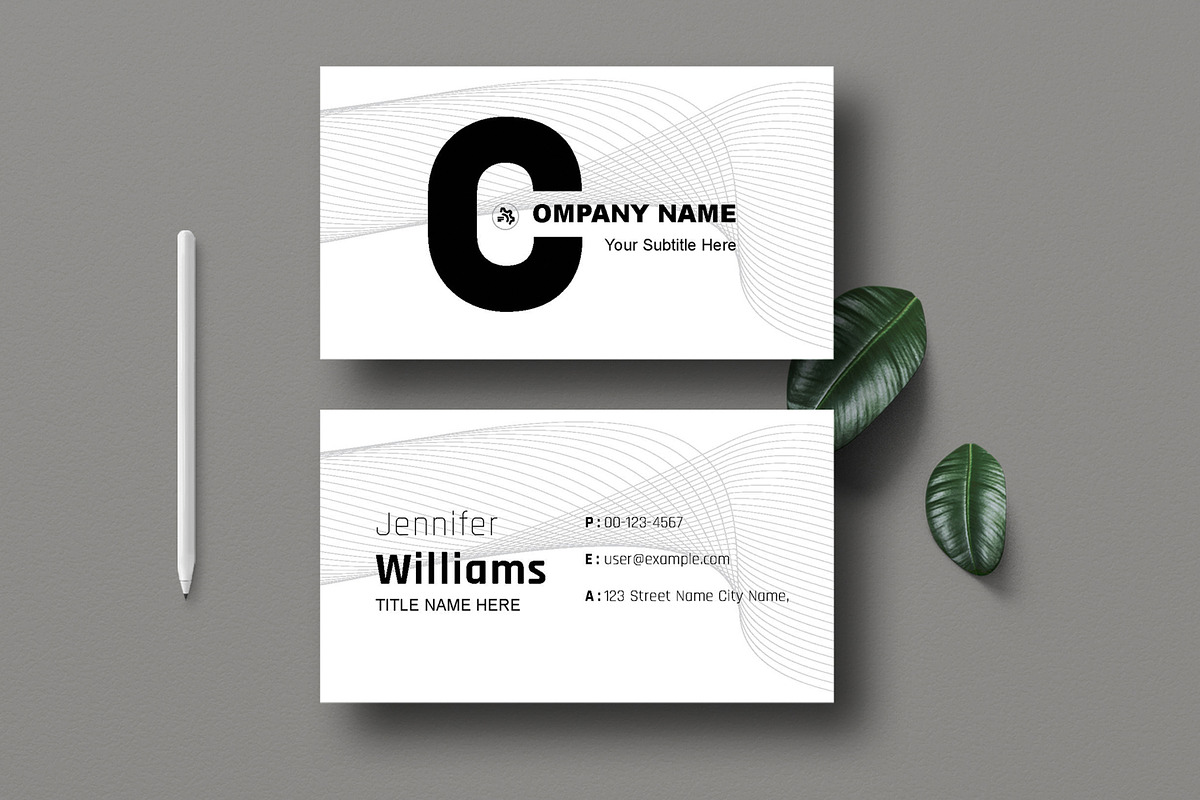 Business Card Design Layout, a Business Card Template by MightyDesign (Photo 1 of 6)