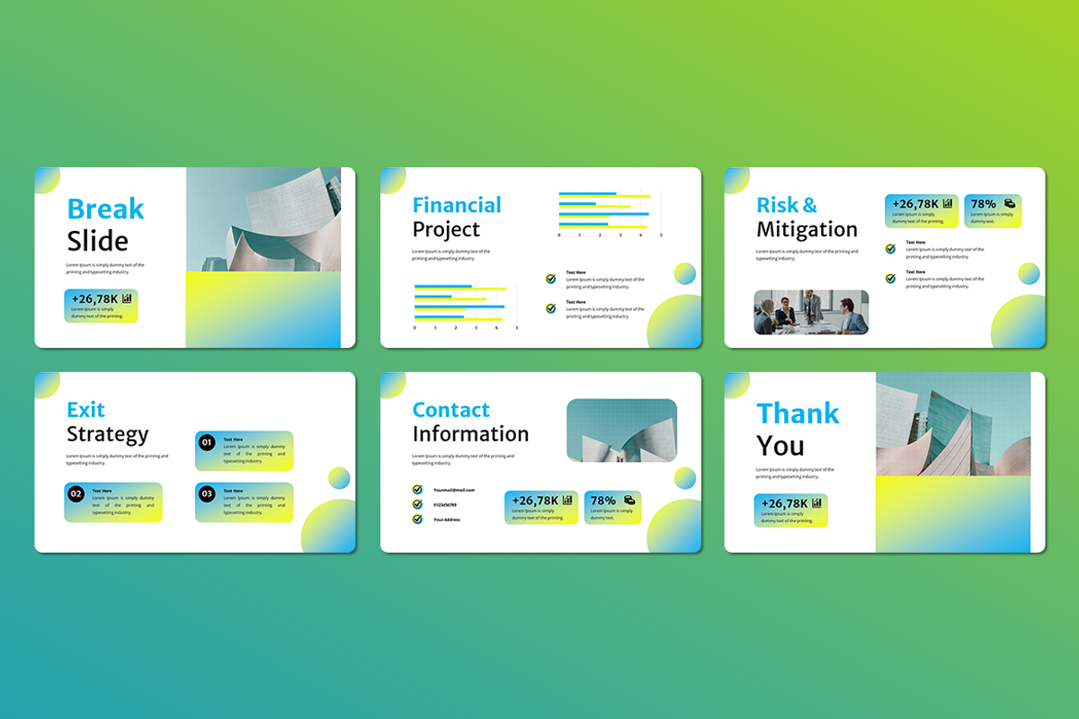 Business Pitch Deck Keynote Template, a Presentation Template by Iqsiart Studio (Photo 3 of 3)