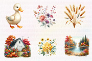 Farm Animals Cozy Farmhouse clipart, an Illustration by CreationArt (Thumbnail 2 of 5)