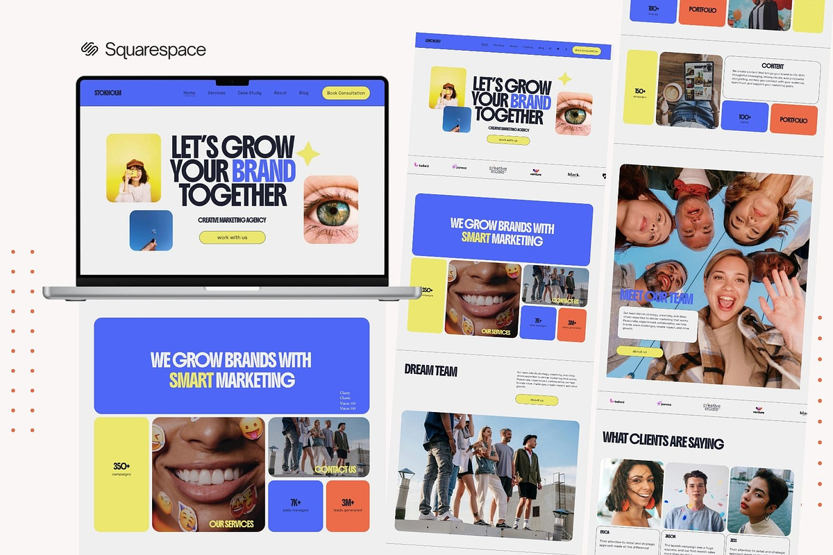 Bold Squarespace Template for agency, a Squarespace Template by Yaaas Design (Photo 6 of 10)