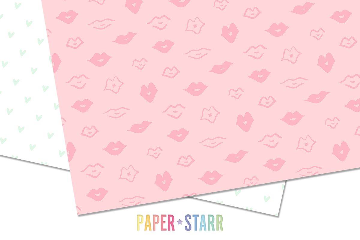 Pastel Valentines Day Patterns, a Pattern Graphic by Paper Starr Studio (Photo 5 of 7)