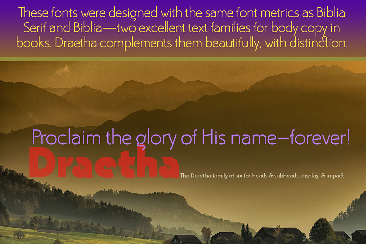 Draetha six strong sans fonts, a Sans Serif Font by Radiqx Press (Photo 3 of 3)