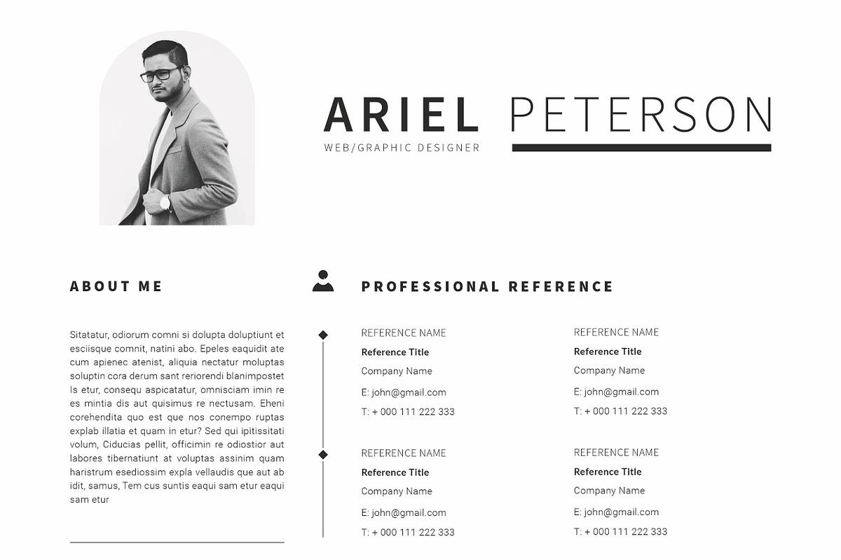 Resume Template / CV, a Resume Template by Peunayah (Photo 8 of 8)