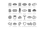 400+ outline FOOD ICONS, an Outline Icon by marusdesign (Thumbnail 11 of 24)