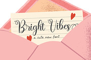 Bright Vibes Font, a Script Font by Lollipop Hand Drawn (Thumbnail 1 of 6)