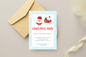 Christmas Holiday Party Invitation, an Invitation Template by SweetDesigncraft