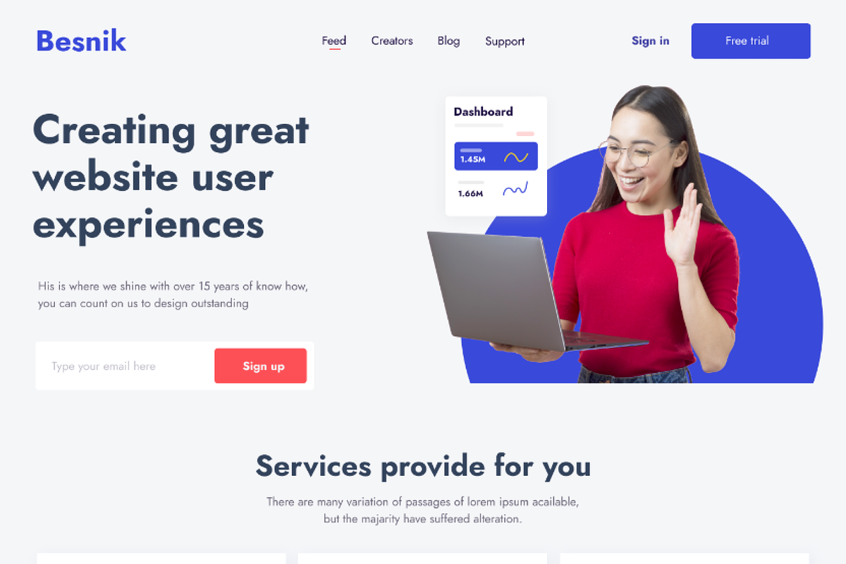 Digital Agency Landing Page, a Landing Page Template by FoxStore (Photo 2 of 6)