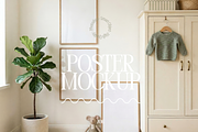 Three Frame Mockups In Nursery Room, a Mockup by First Impression Mockups (Thumbnail 1 of 4)
