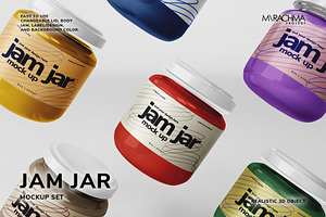 Jam Jar Mockup Set