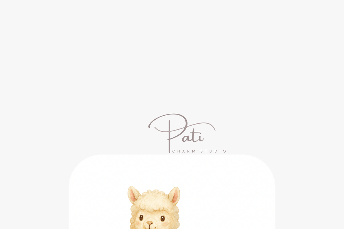 18 Alpaca Clipart, an Animal Illustration by Pati Charm Studio (Photo 6 of 8)