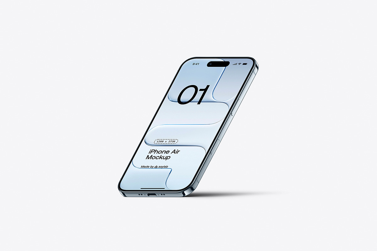 iPhone Air - 24 Mockups Scenes, an iPhone Mockup by Asylab (Photo 32 of 62)