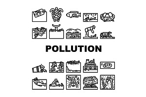 Environmental pollution causing harm, an Illustration by pikepicture