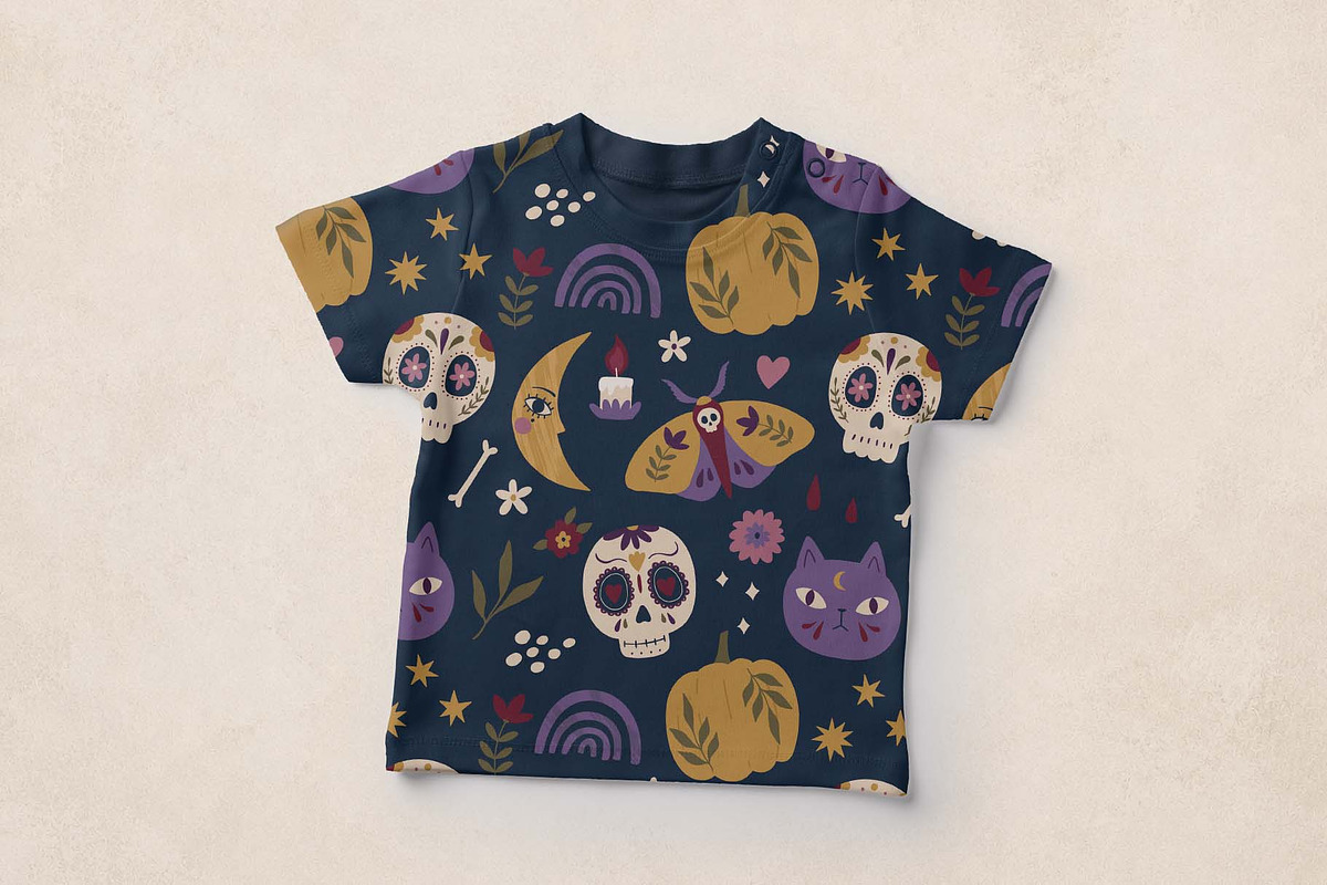 Mystical Halloween Vector Pattern, a Pattern Graphic by Irina Ostapenko (Photo 2 of 4)