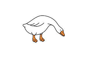 Minimalist outline illustration of a, an Animal Illustration by GraphiShop