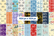 60 Bike Bikes Seamless Patterns, a Pattern Graphic by mkStudioLab (Thumbnail 2 of 3)
