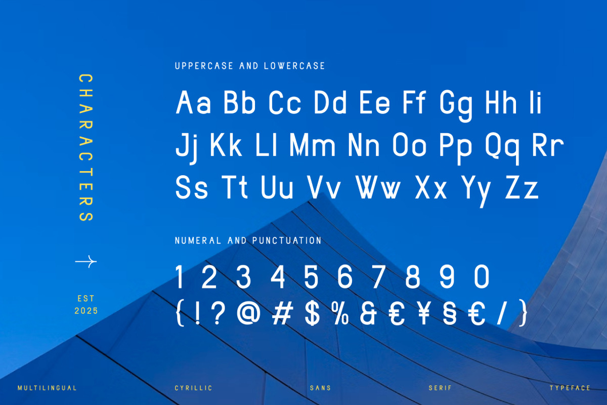 Ginotask Cyrillic Sans Serif Font, a Sans Serif Font by Vadovastd (Photo 2 of 7)