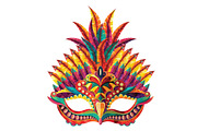 Carnival Masks vector set, a Decorative Illustration by LisaKolbasa (Thumbnail 3 of 15)
