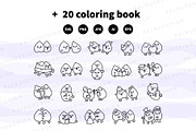 Cute Kawaii Autumn Leaf Couple, a Seasonal Illustration by Palau (Thumbnail 11 of 12)