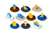 Isometric icons - Winning and Awards, an Icon by sidmaydesign (Thumbnail 2 of 3)