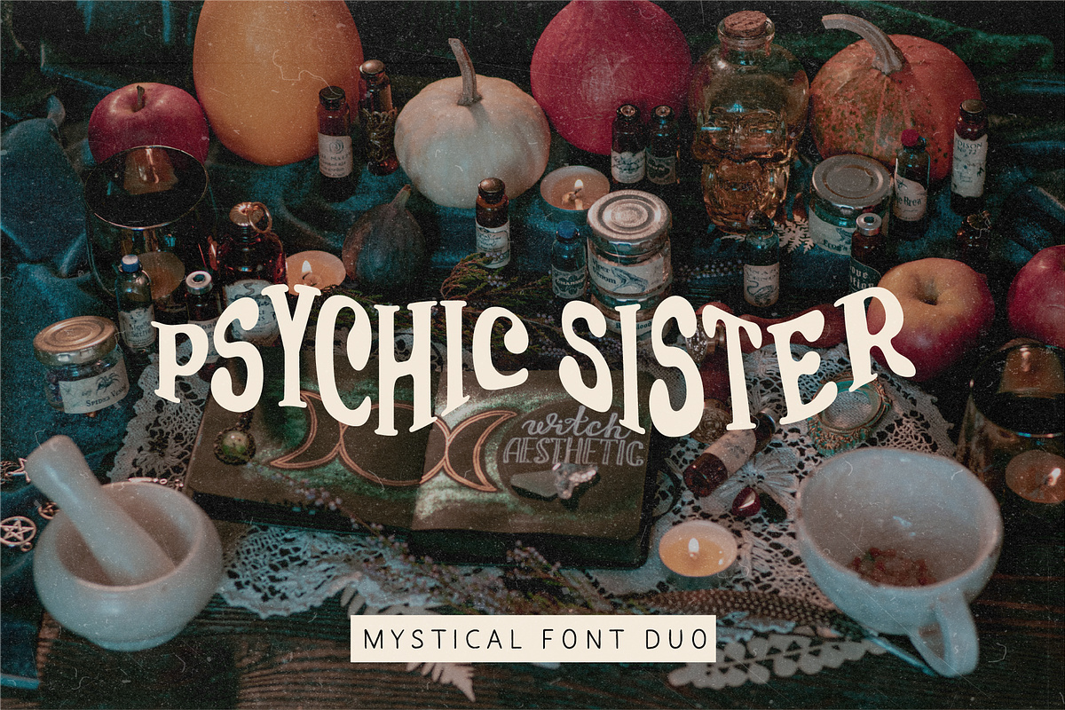 Psychic Sister Mystical Font Duo, a Serif Font by Dynamo Ultima (Photo 13 of 13)