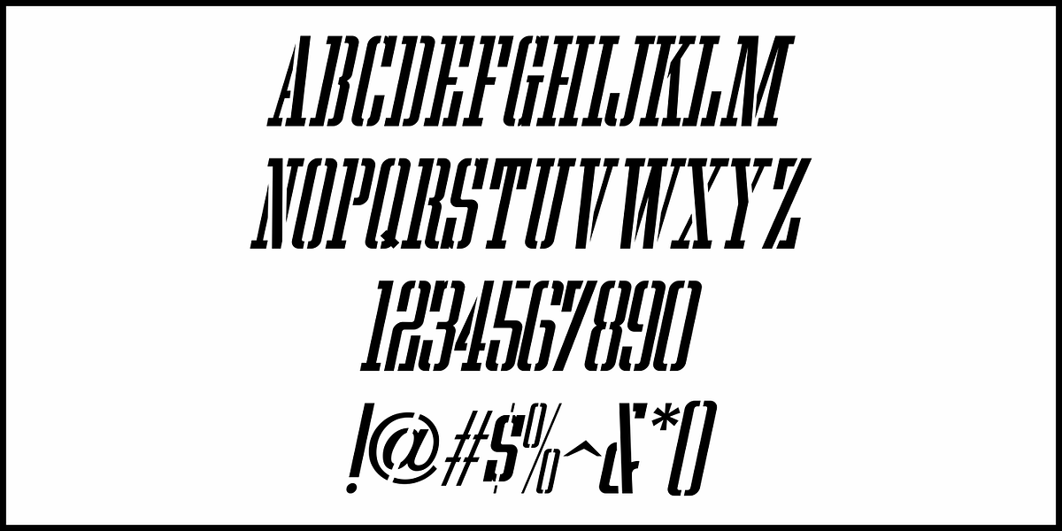 Jazz Beat Stencil JNL, a Slab Serif Font by Jeff Levine Fonts (Photo 5 of 5)