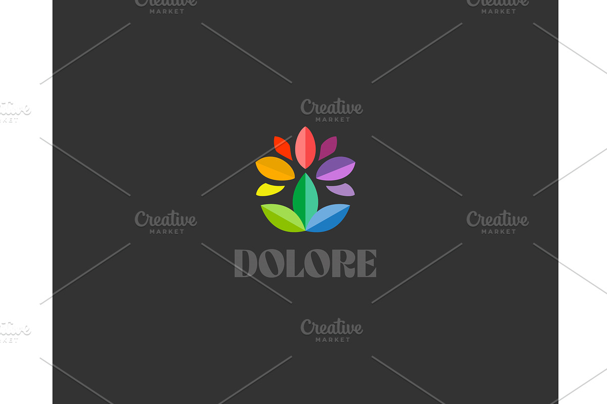 Abstract logo from gradient leaves, an Object Illustration by Bureau