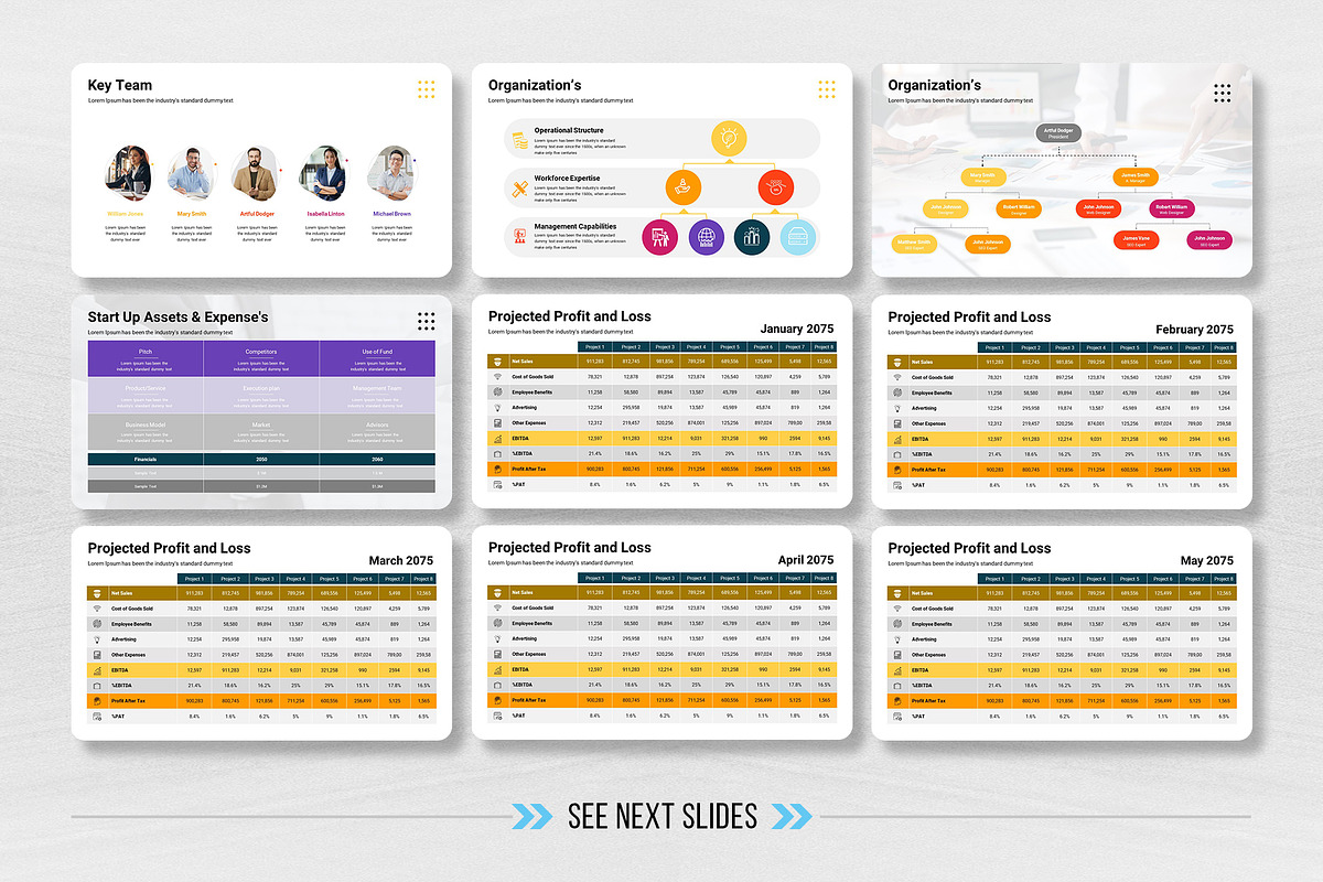 Investor Pitch Deck Keynote Template, a Presentation Template by White Graphic (Photo 7 of 11)